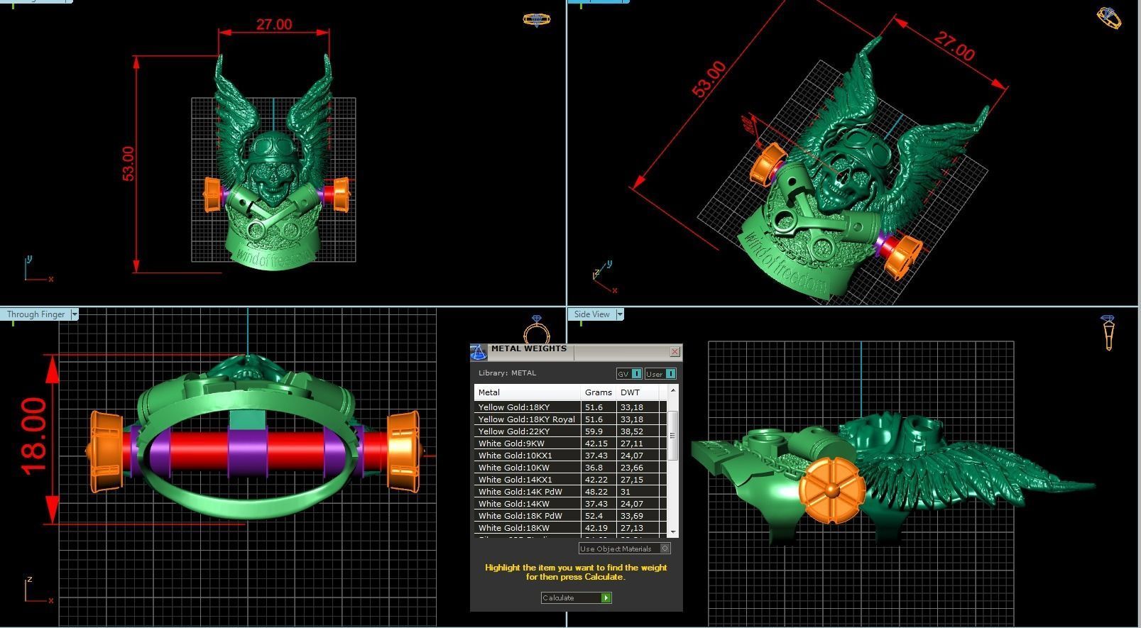 Lock for  leather bracelet 3D print model_1