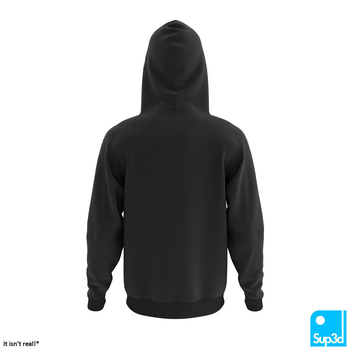Unisex Zip-Hoodie 3D model_3