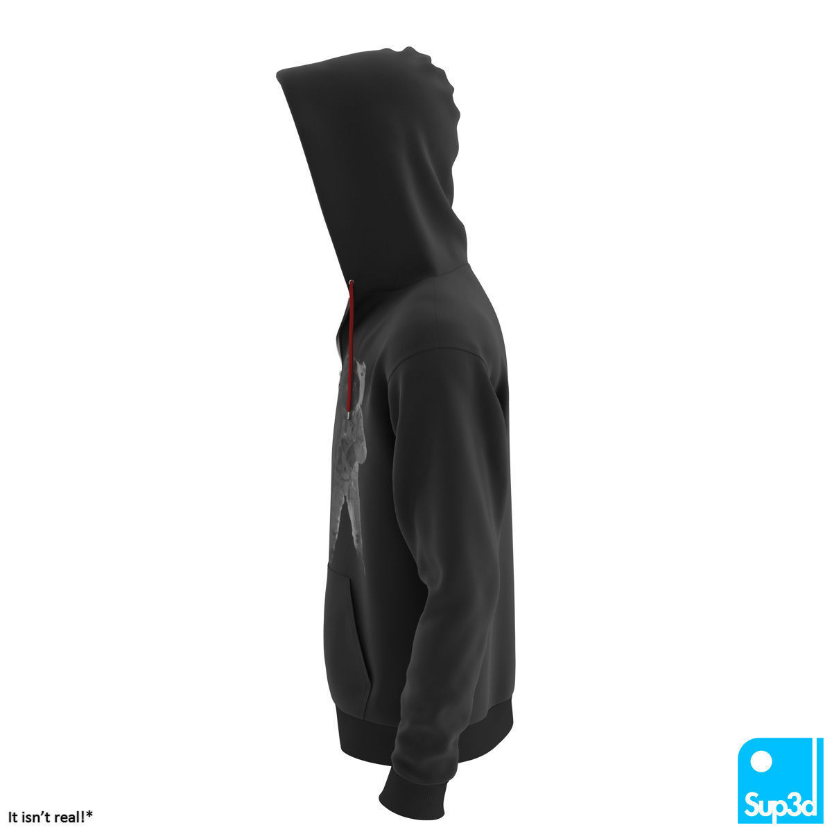 Unisex Zip-Hoodie 3D model_2