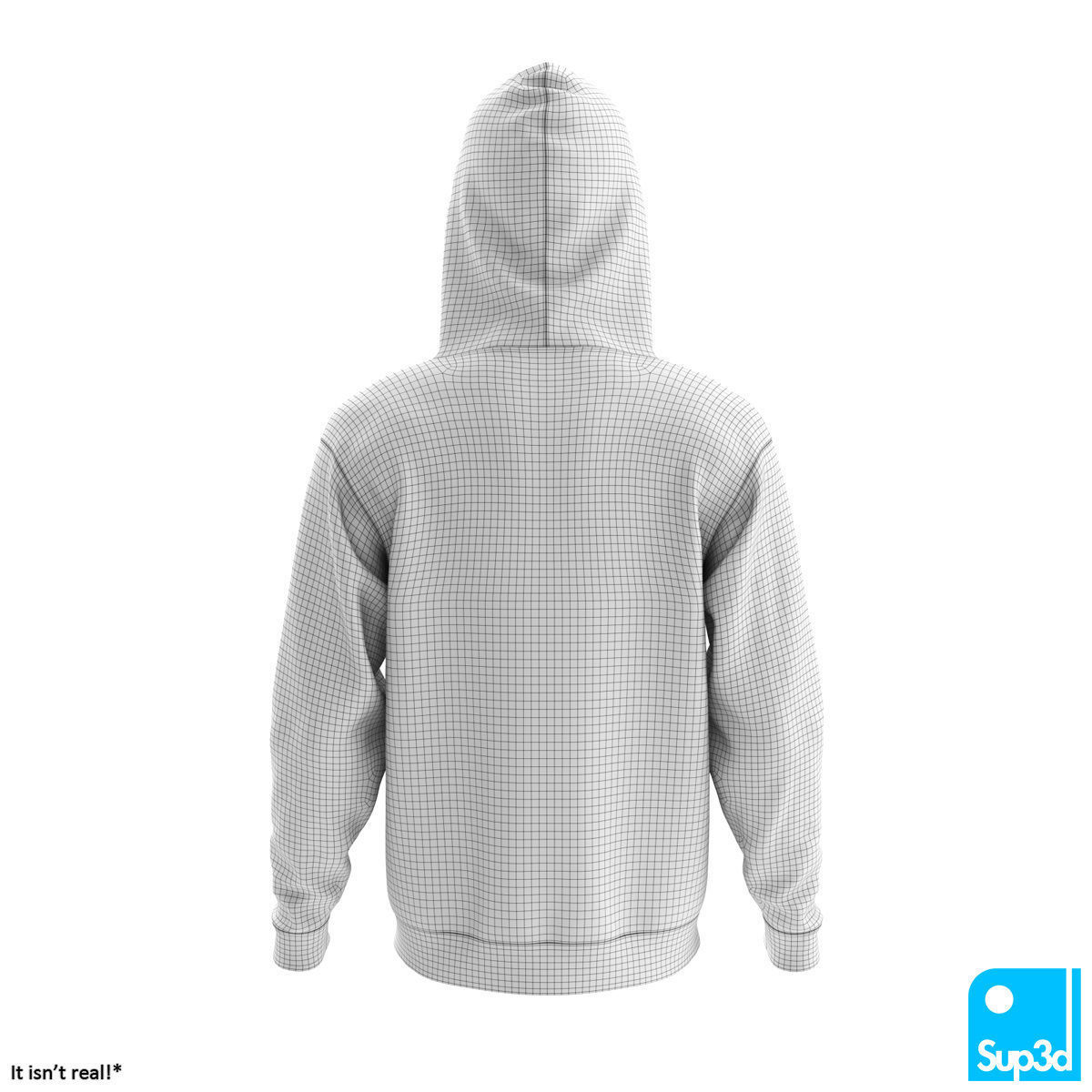 Unisex Zip-Hoodie 3D model_13