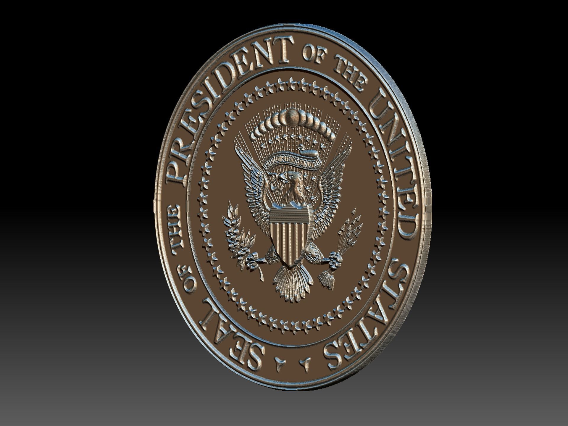Presidential Seal 3d Printing 3D print model_4