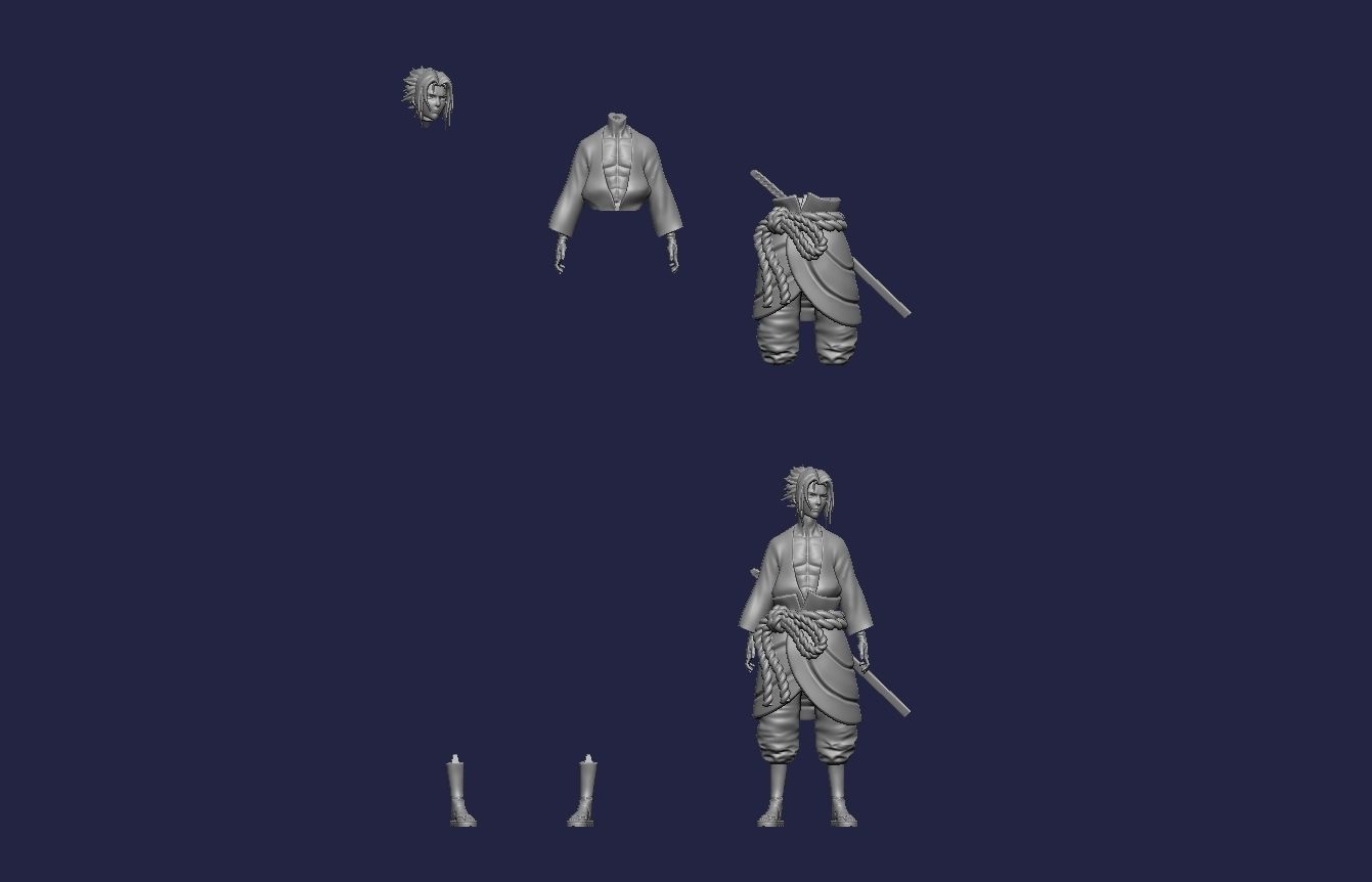 sasuki utchiha - from naruto 3D print model_4