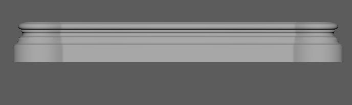 kamin ornate fireplace with gold trim 3D model_4