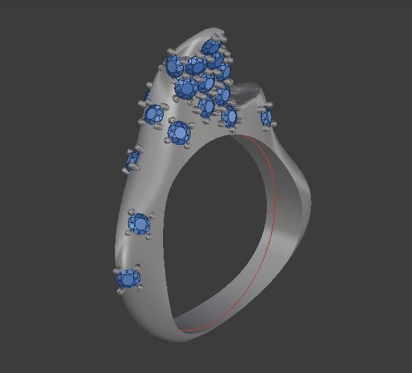 cute original ring 3D print model_2