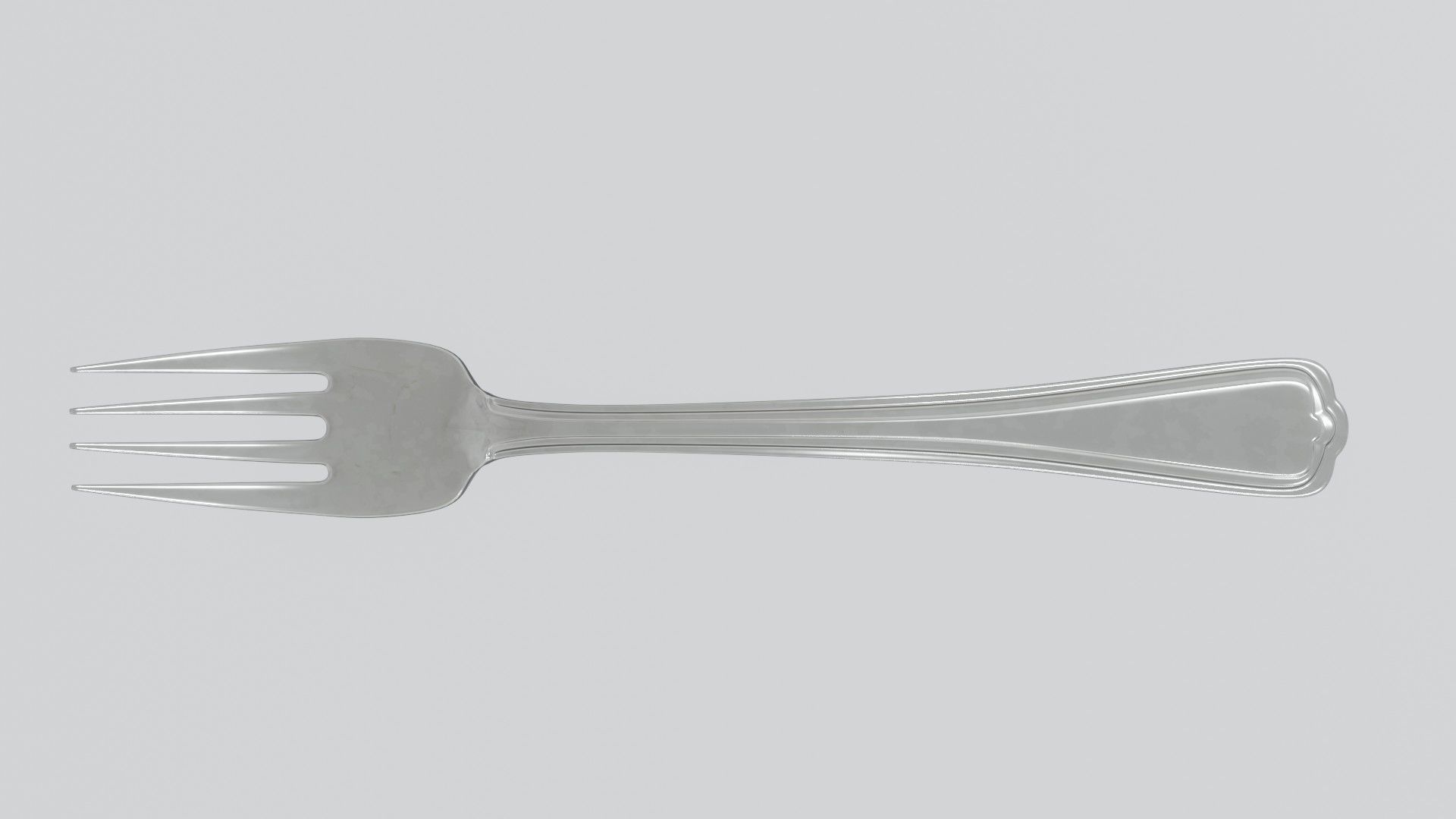 Generic Silver Fork 3D model_5