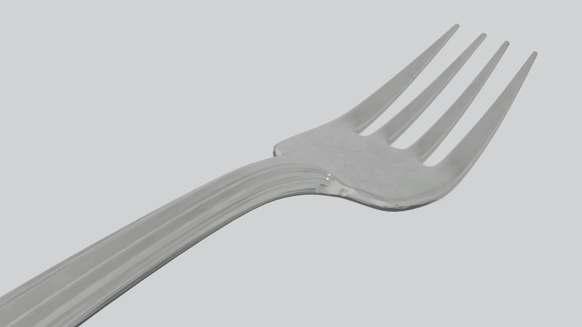 Generic Silver Fork 3D model_8