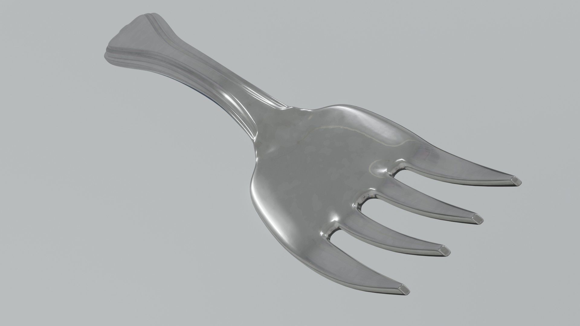 Generic Silver Fork 3D model_3