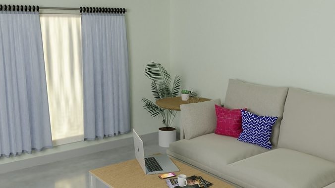 A modern room Free 3D model