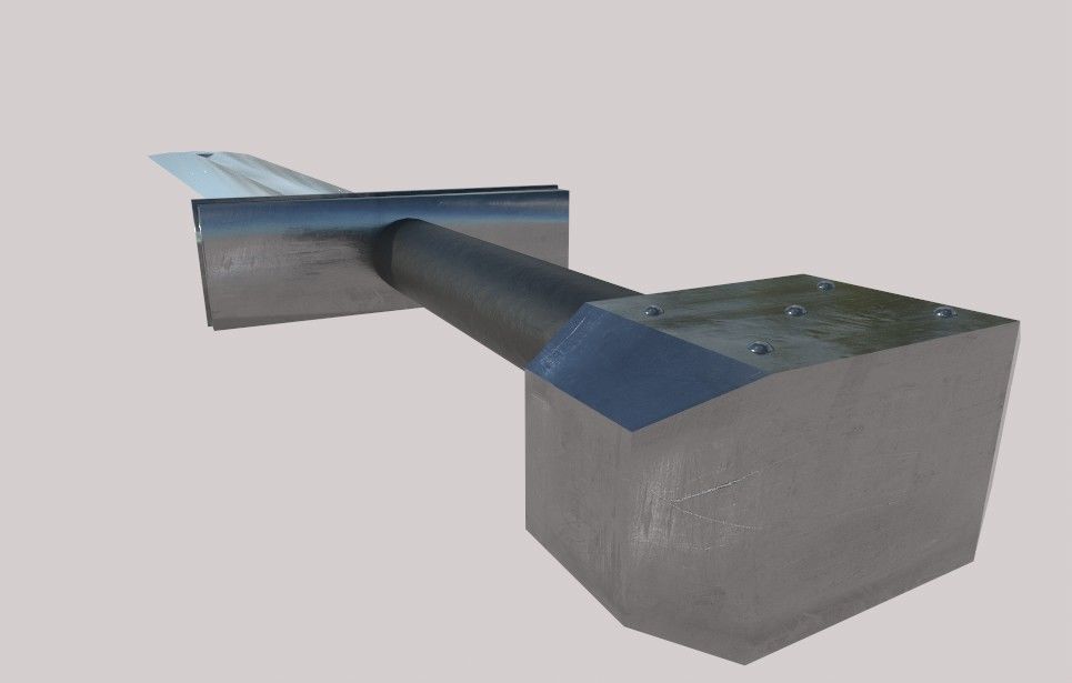 Sword metal 3D model_2