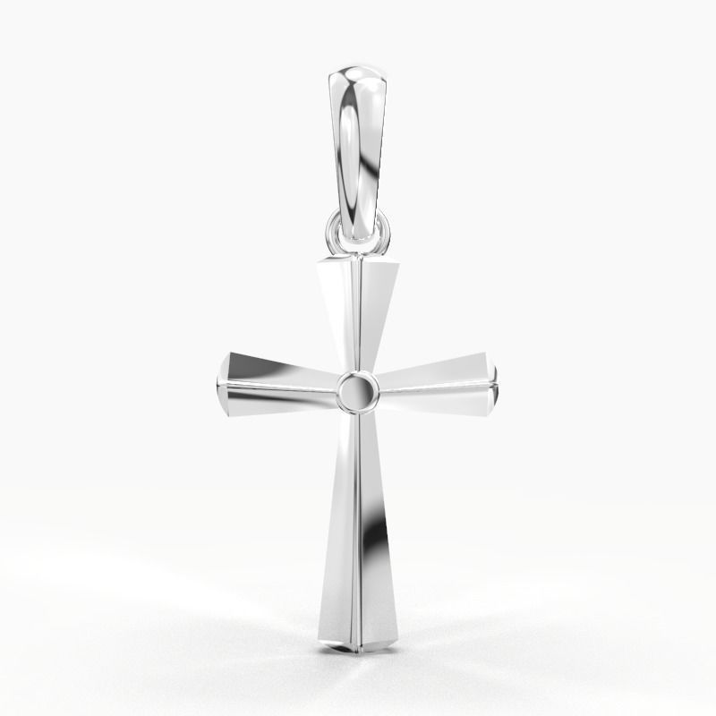 JESUS CROSS GOLD PENDANT 3D print model_8
