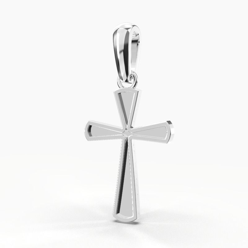 JESUS CROSS GOLD PENDANT 3D print model_12