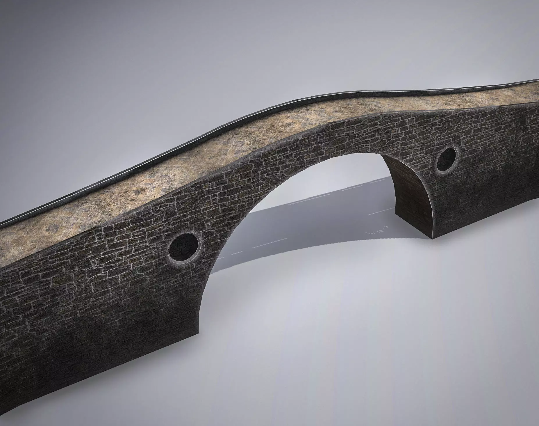 Clachan Bridge Low-poly 3D model_0