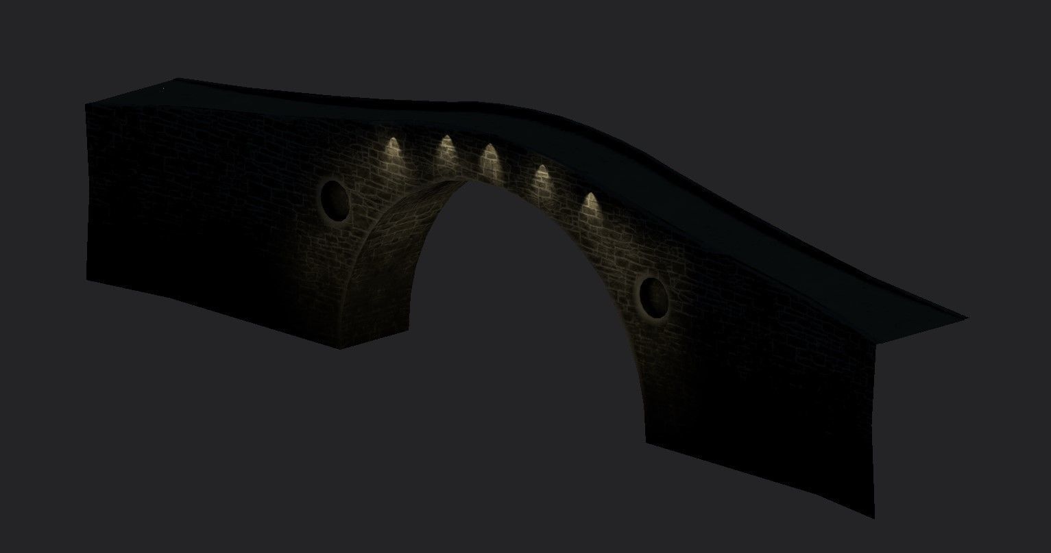 Clachan Bridge Low-poly 3D model_11