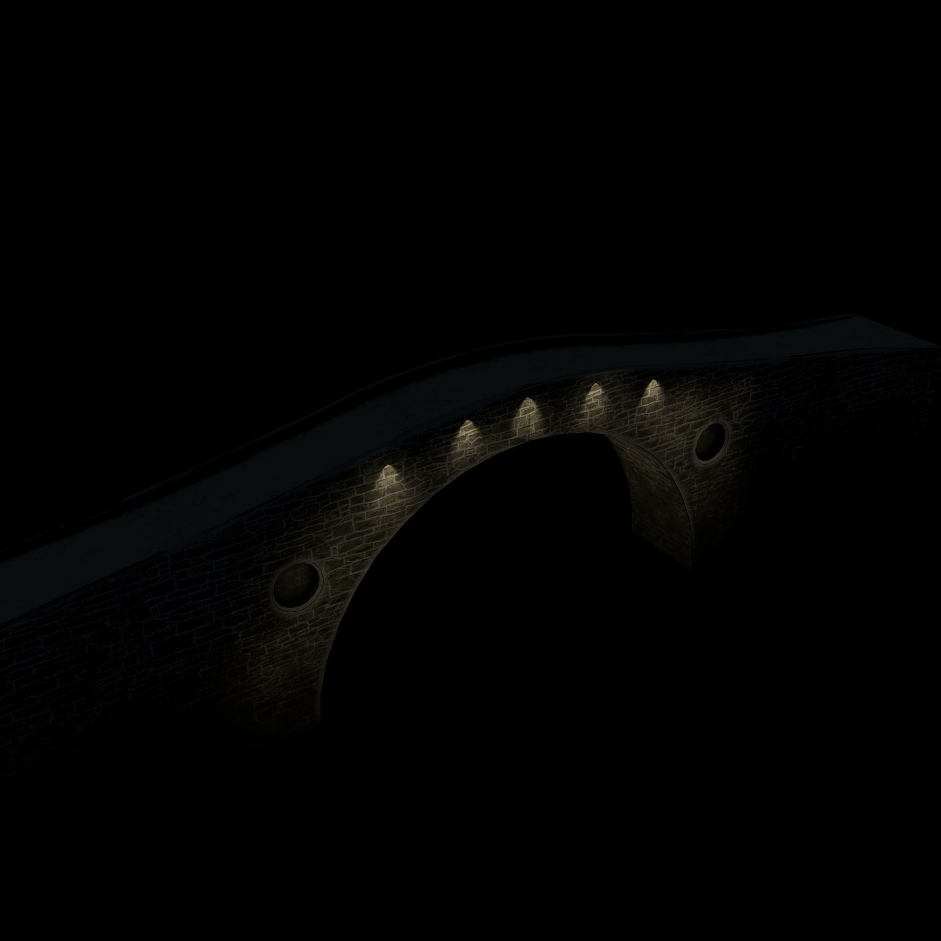Clachan Bridge Low-poly 3D model_18