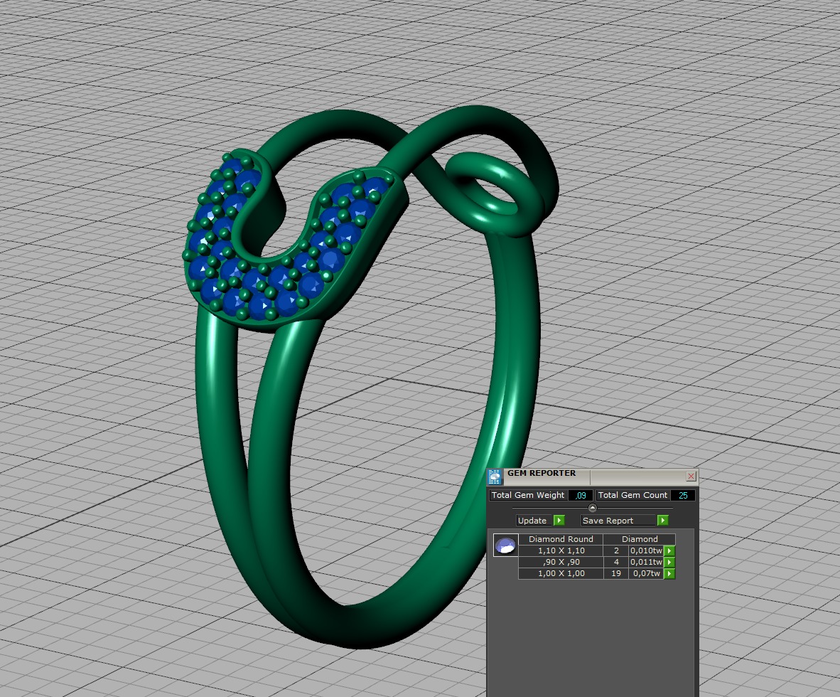 Safety Pin Collection Ring and Necklace 3dmodels _5