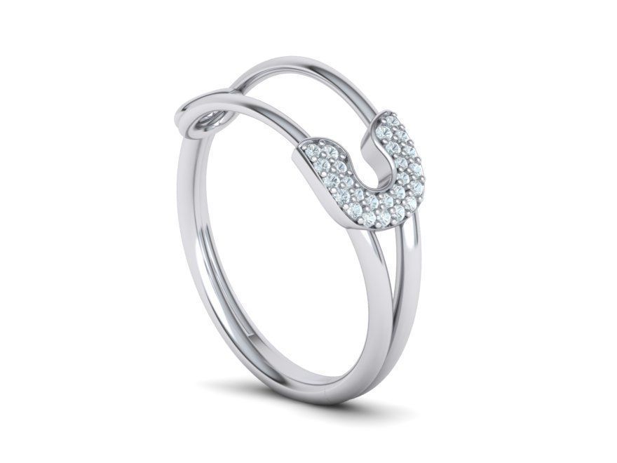 Safety Pin Collection Ring and Necklace 3dmodels _24