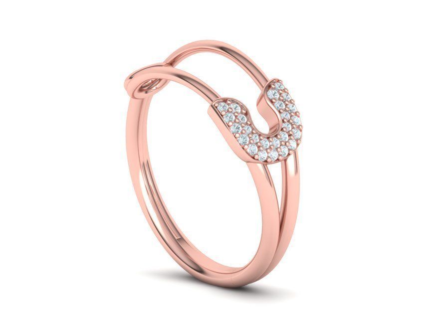 Safety Pin Collection Ring and Necklace 3dmodels _15