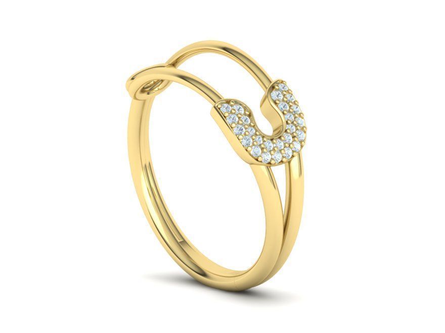 Safety Pin Collection Ring and Necklace 3dmodels _25