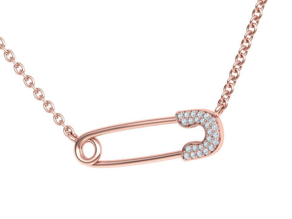 Safety Pin Collection Ring and Necklace 3dmodels _28