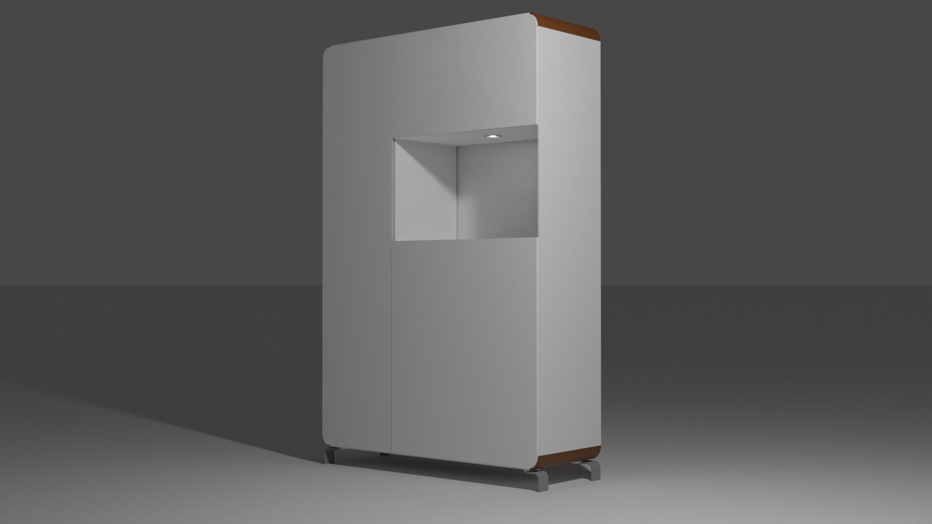 Modern cupboard 3D model_3