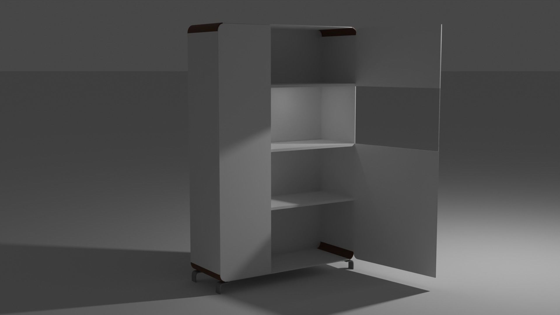 Modern cupboard 3D model_1