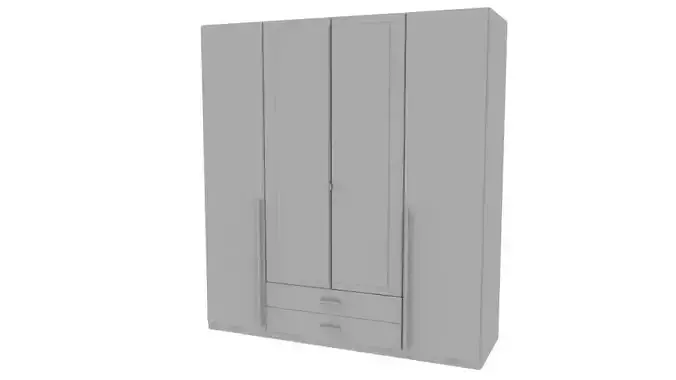 3D Warderobe wardrobe with two drawers