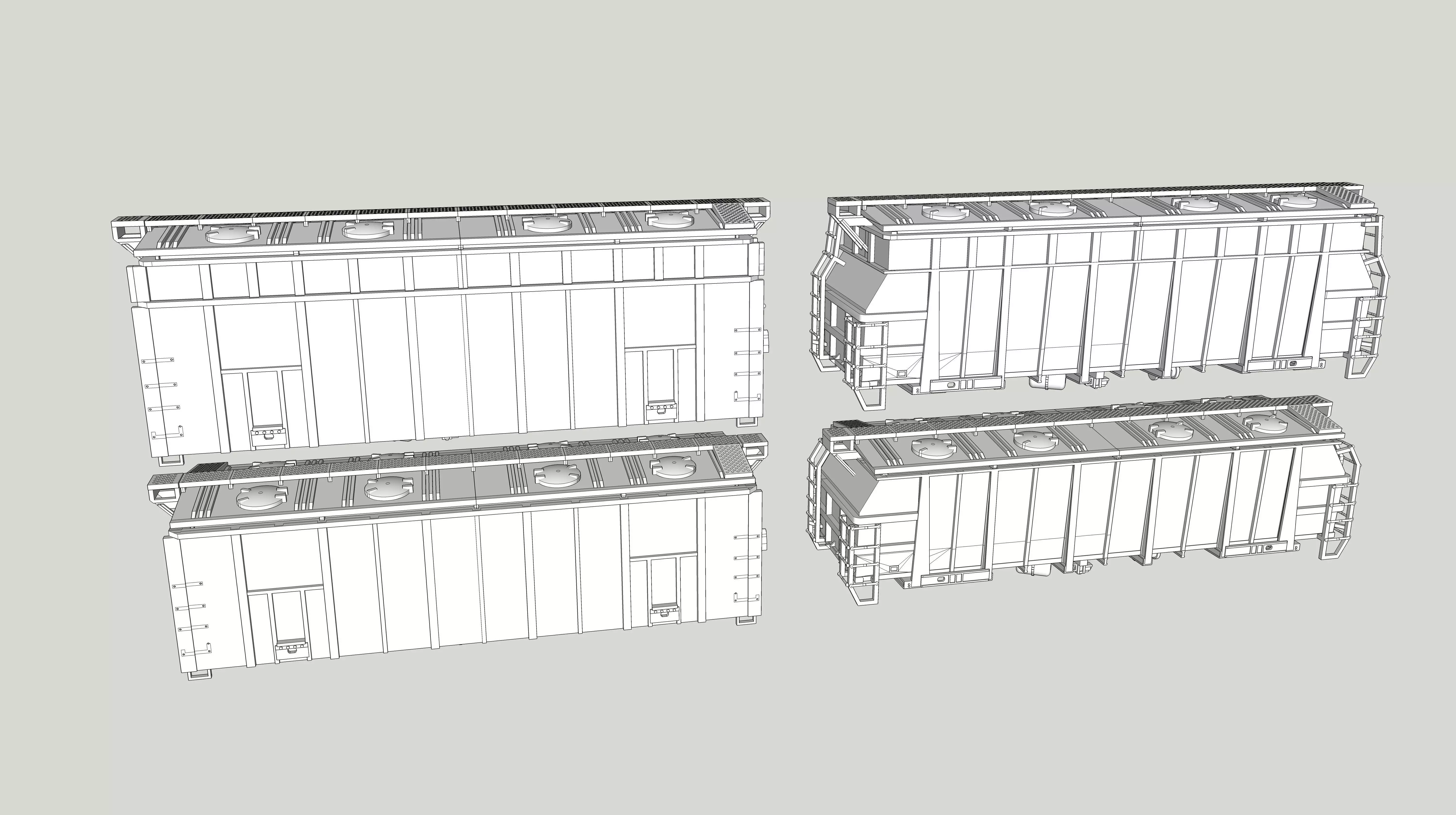 HO and N GR1 and GR1A Dry Rock Phosphate Hoppers 3D print model_0