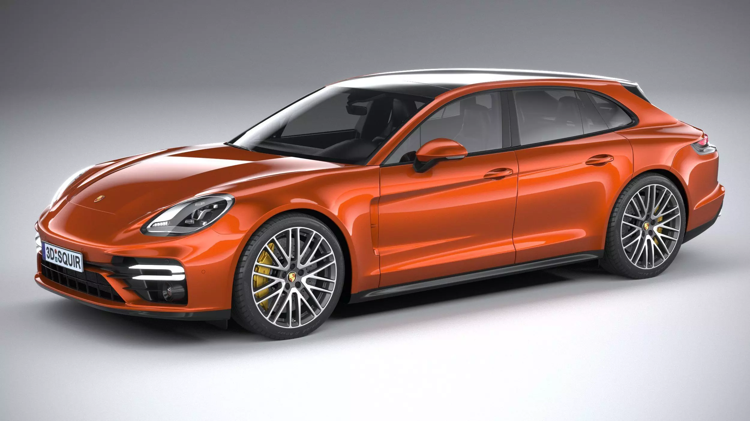 Porsche Panamera Turbo S Sport Turismo 2021 3D model