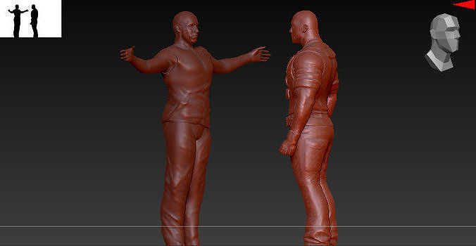 Toretto and hobes  this is Brazil -  rio FAST AND FURIOUS  3D print model