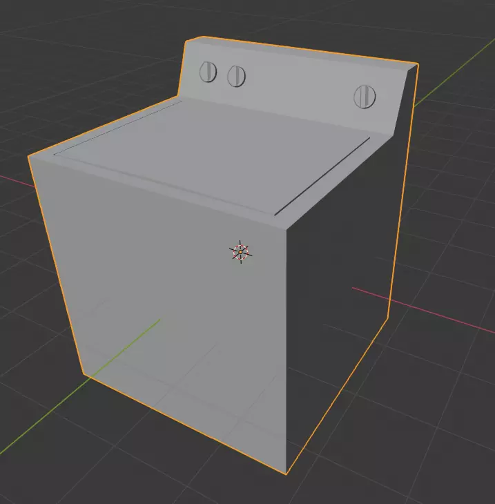 Washer washing machine Free 3D model_0