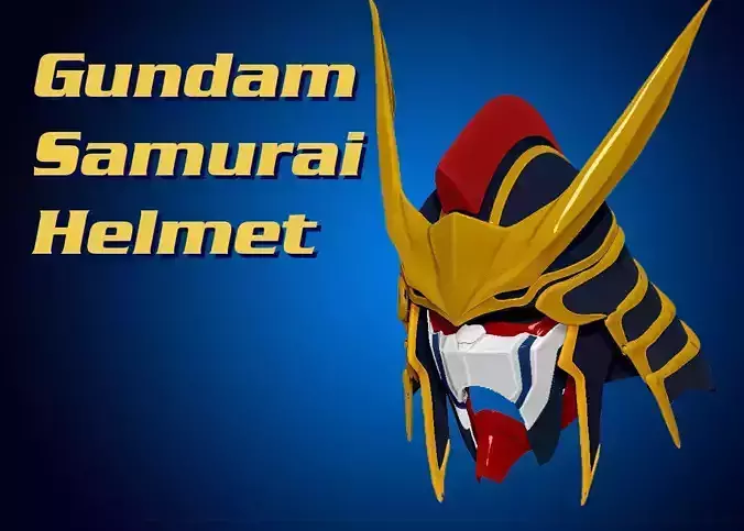 Gundam Deathschyte Samurai Helmet 3D print model