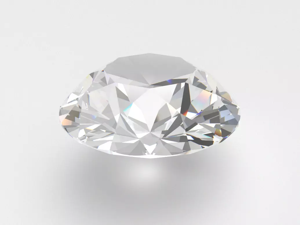 Diamond round 3D model_0