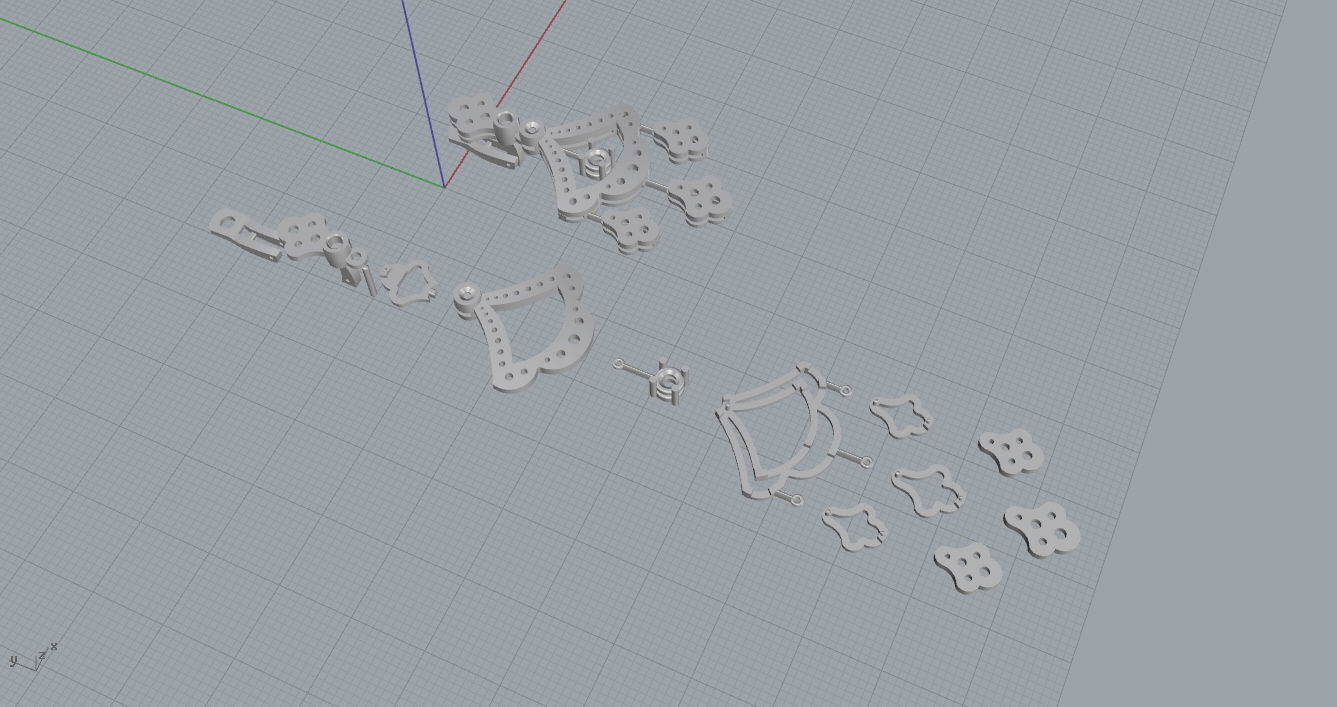 Earrings ruby and diamond 3D print model_9