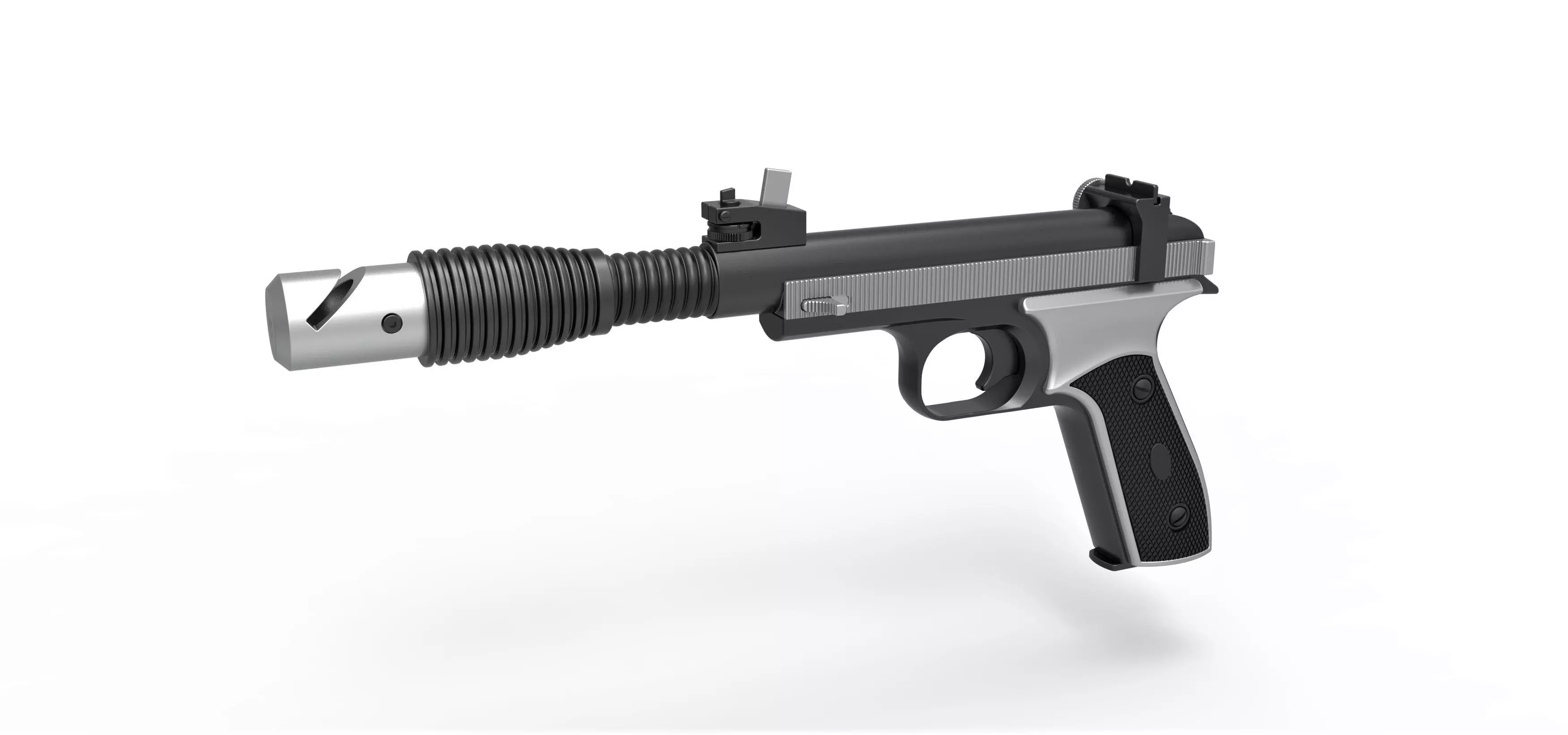 Blaster pistol Defender 5 3D model