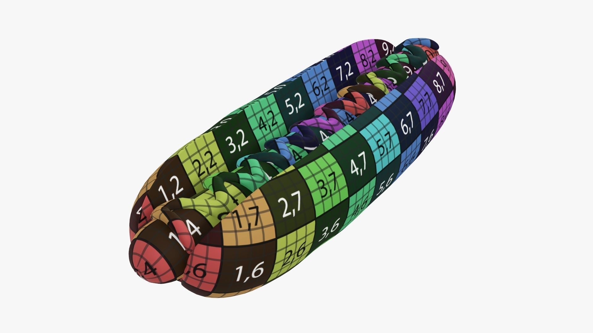 Hot dog with ketchup 3D model_15