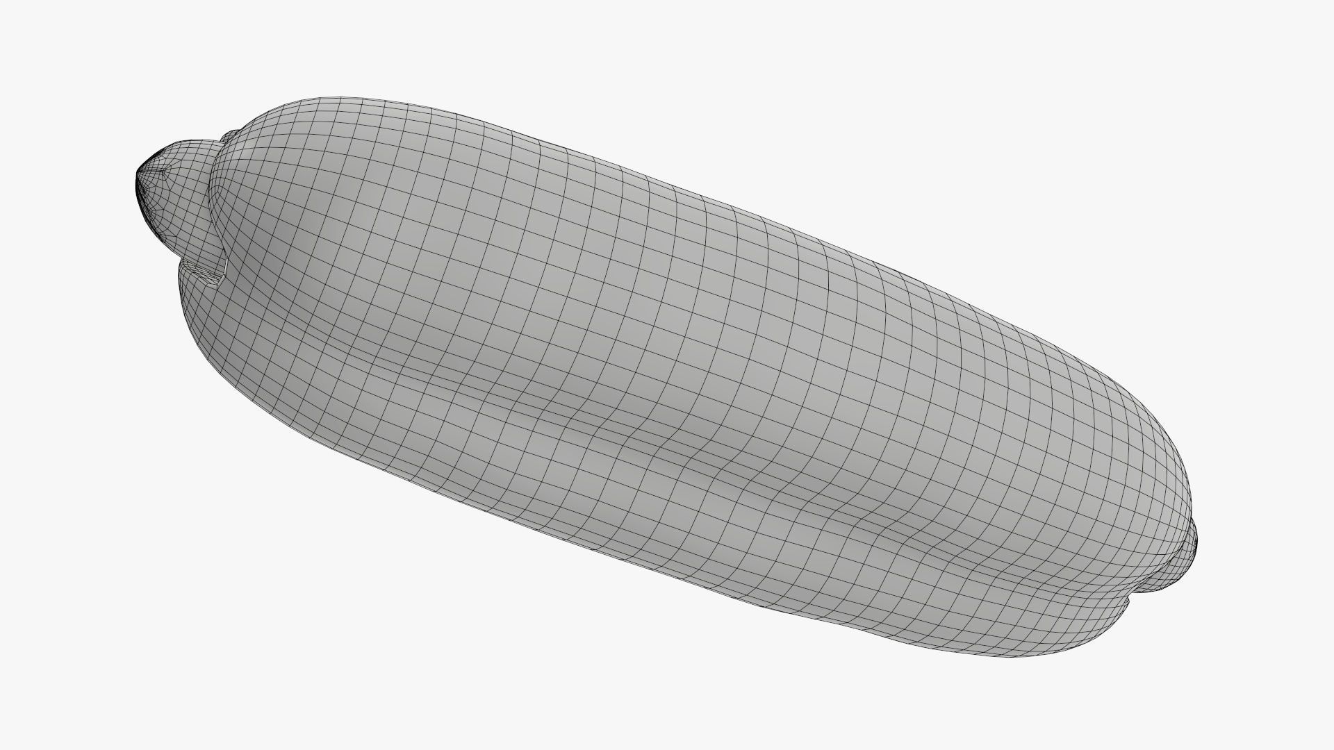 Hot dog with ketchup 3D model_14