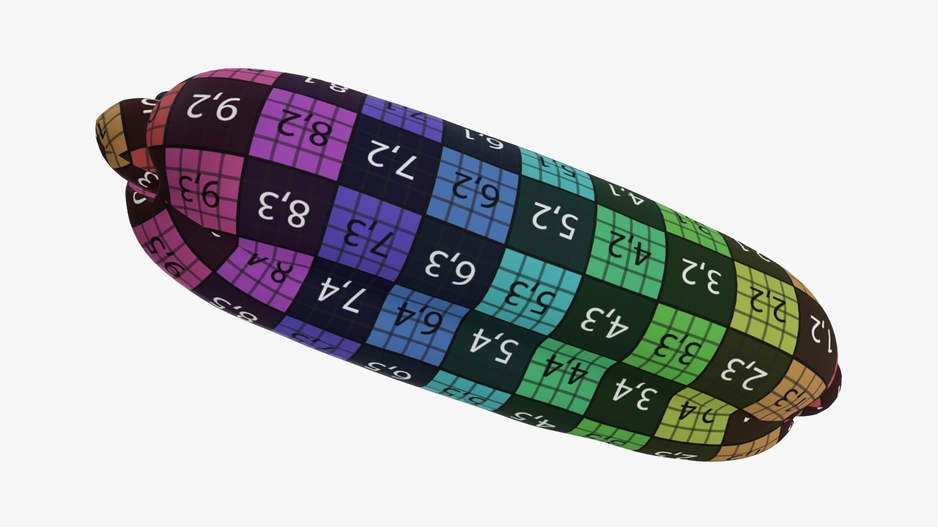 Hot dog with ketchup 3D model_19