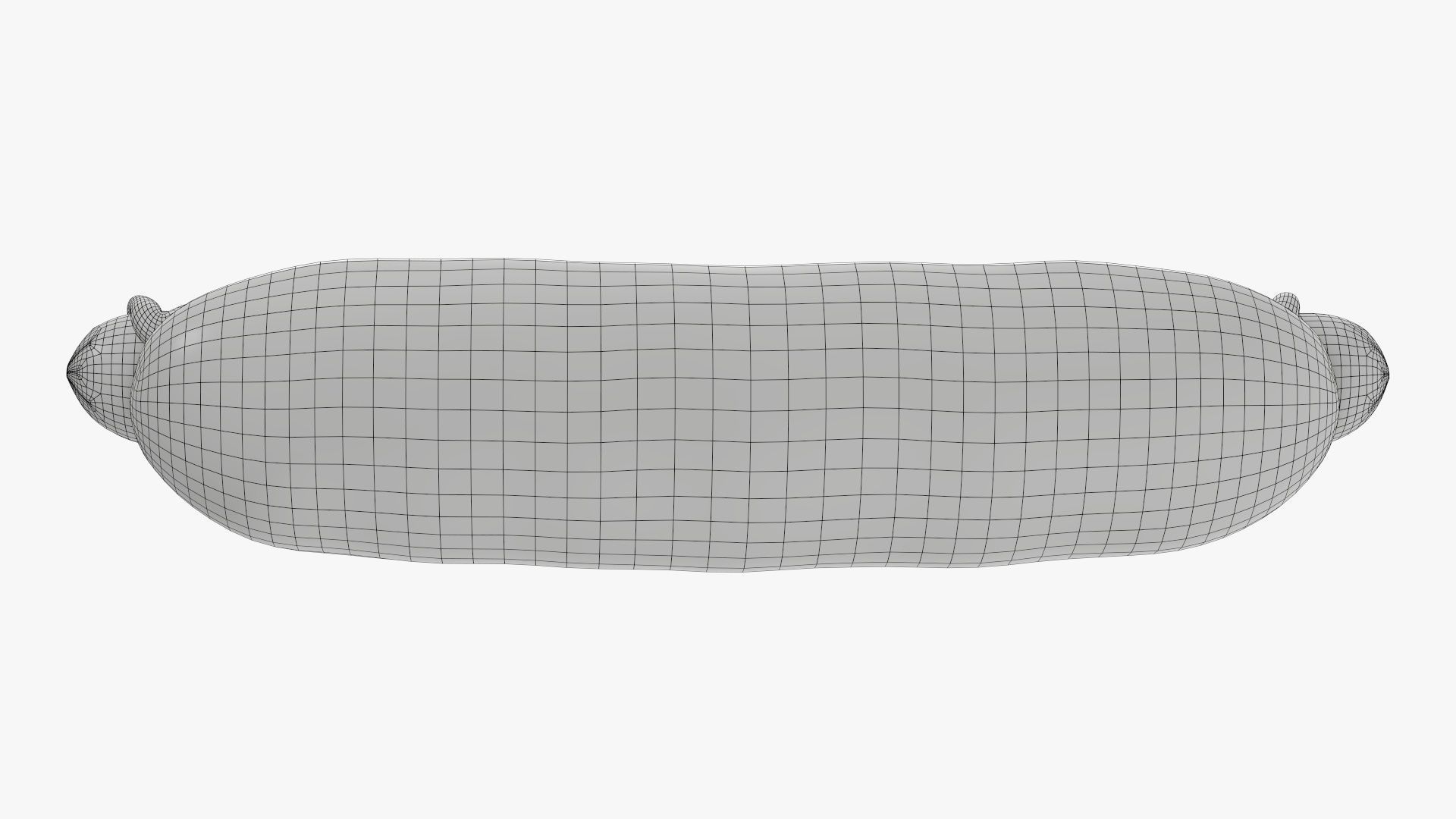 Hot dog with ketchup 3D model_12