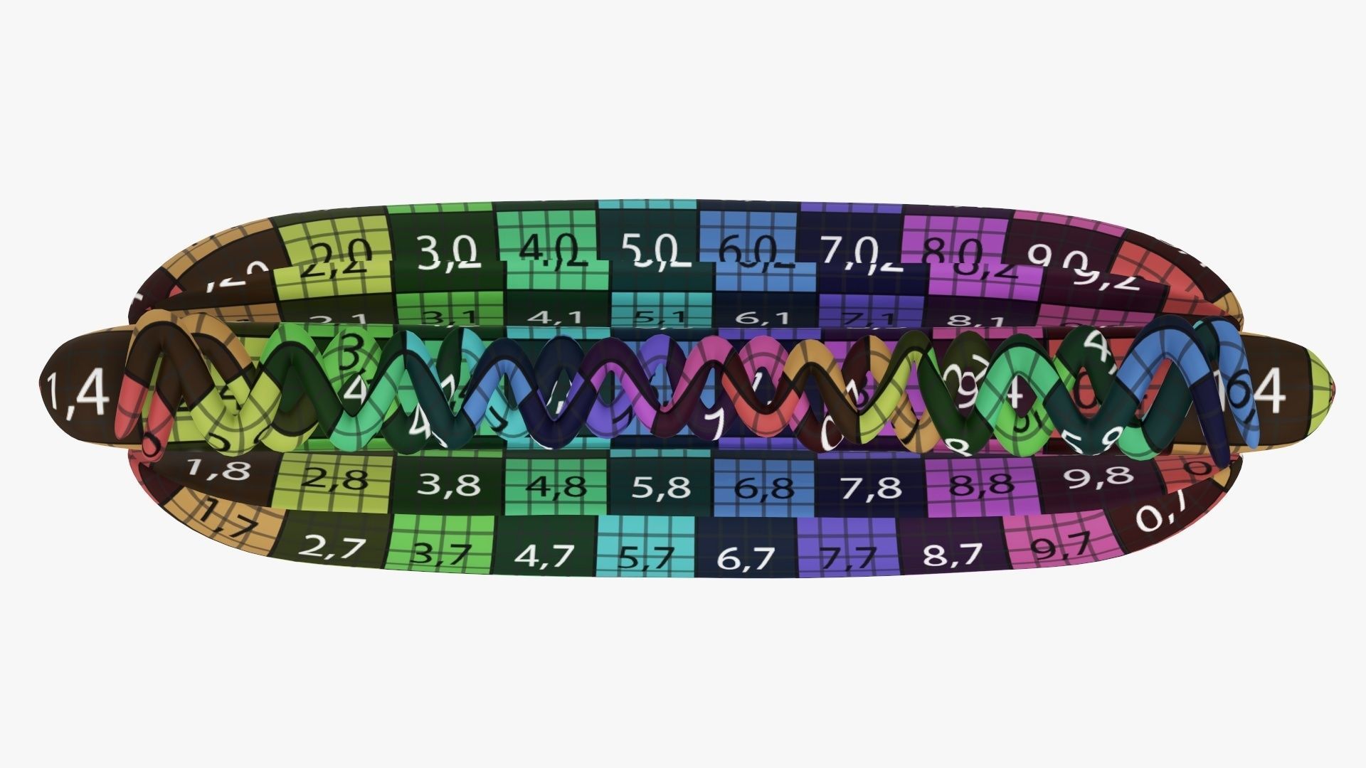 Hot dog with ketchup and mustard stylized 3D model_17