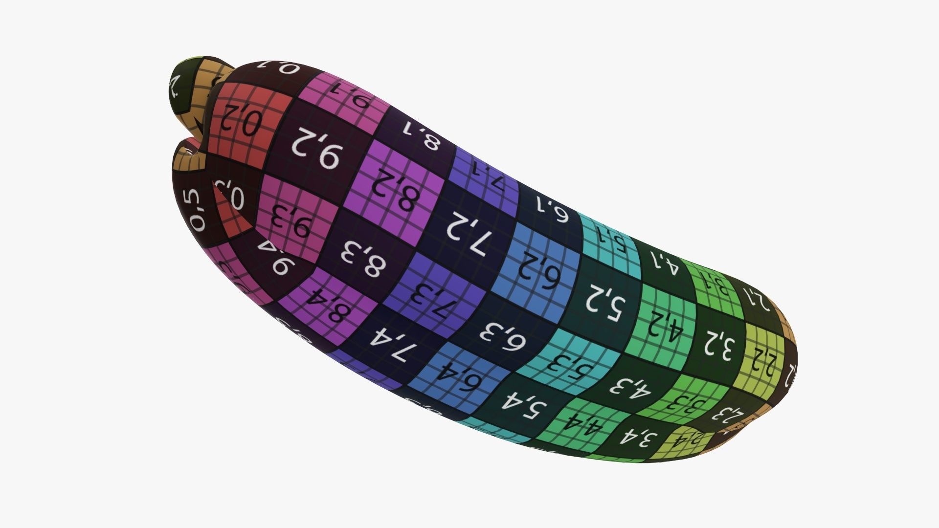 Hot dog with ketchup and mustard stylized 3D model_20