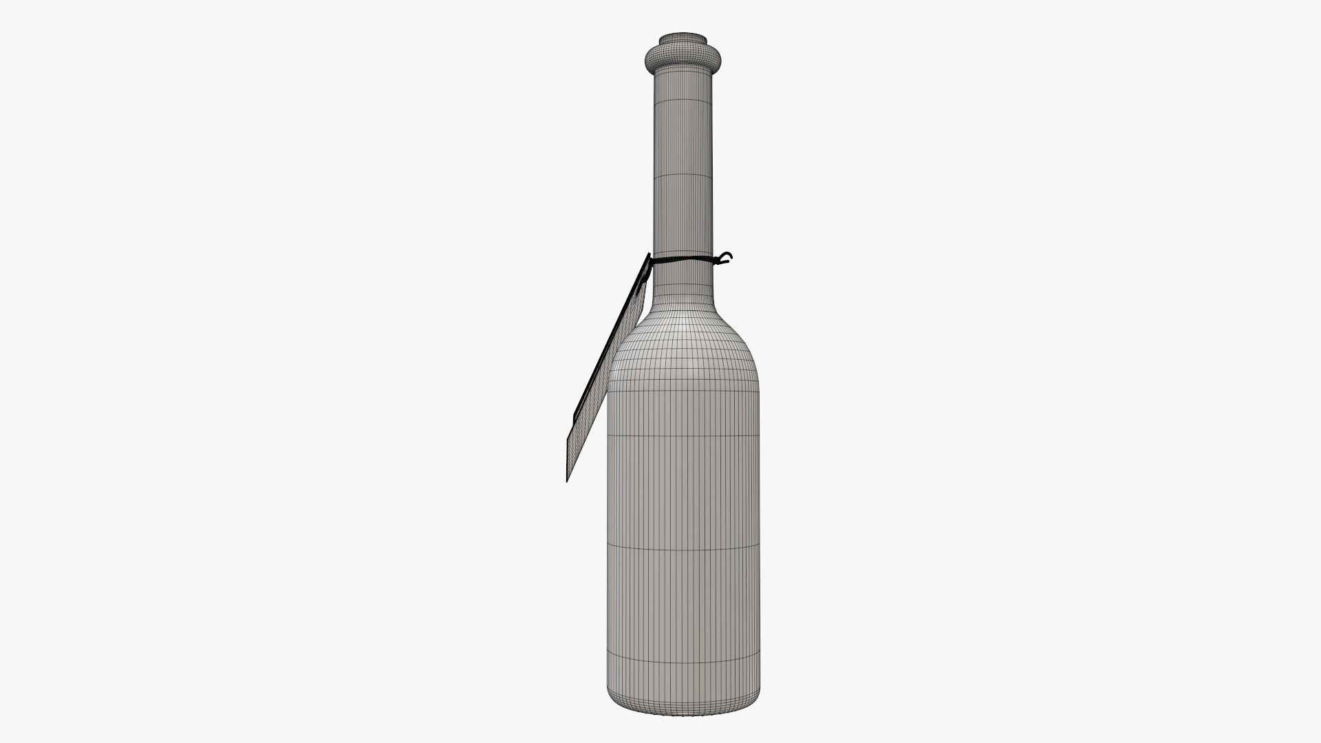 Liquor bottle 10 cl 3D model_14