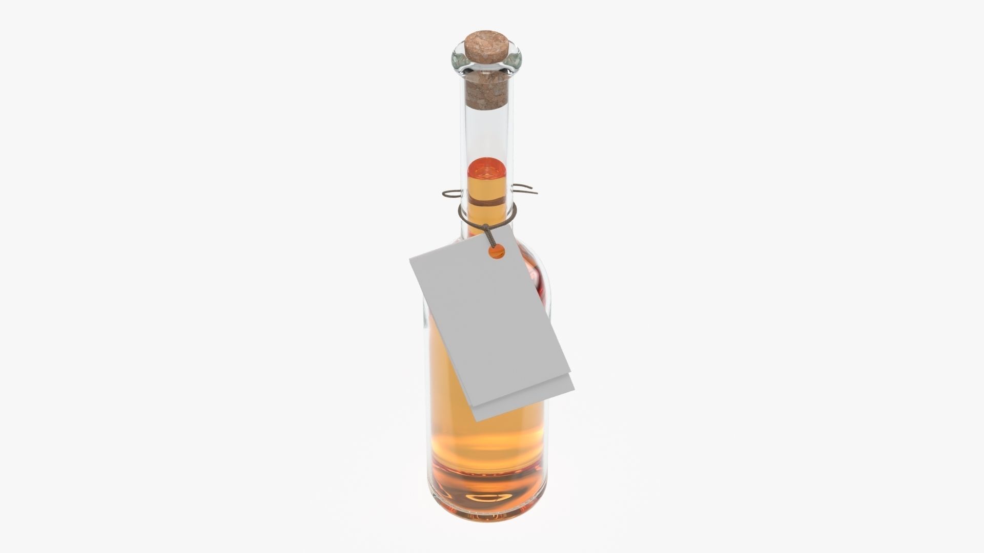 Liquor bottle 10 cl 3D model_4