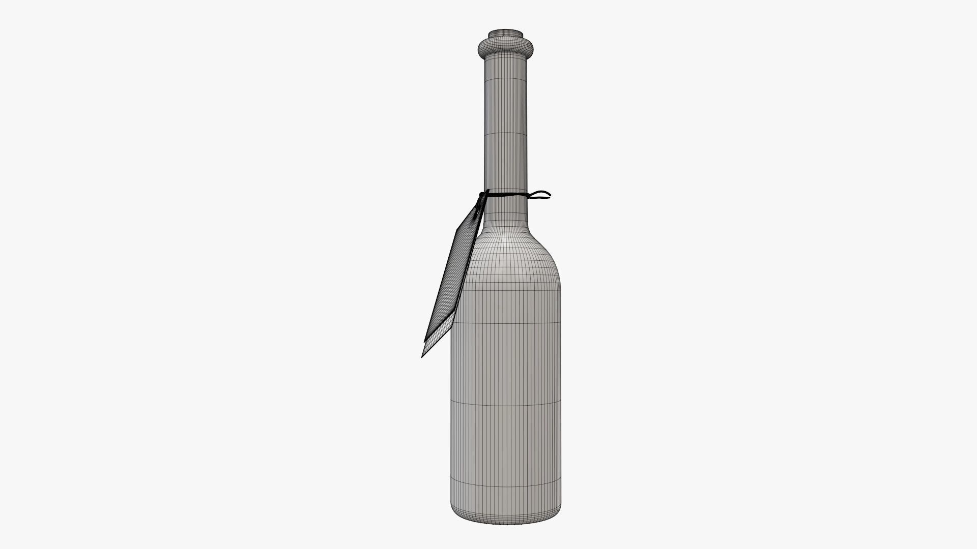 Liquor bottle 10 cl 3D model_12