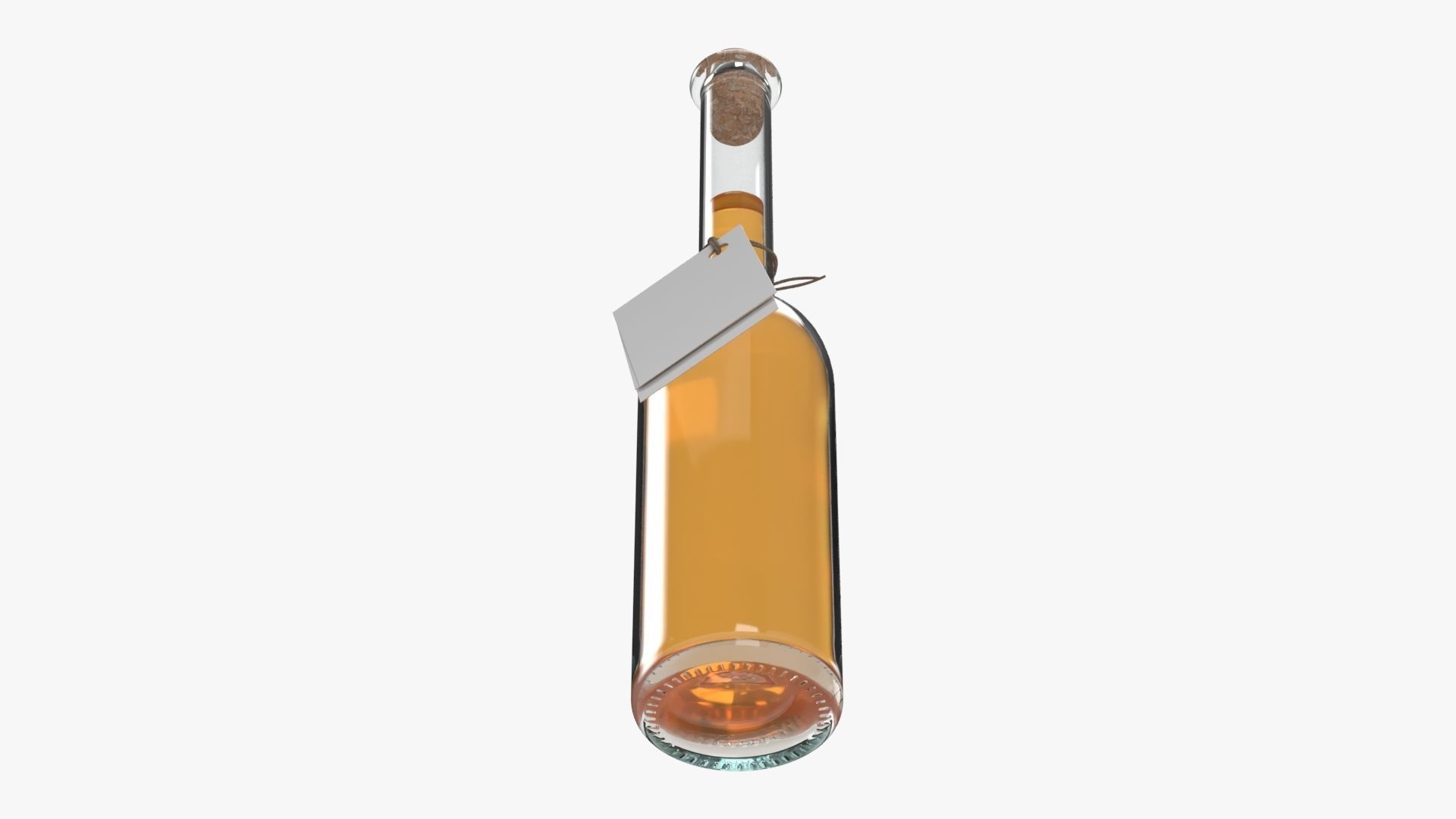 Liquor bottle 10 cl 3D model_5