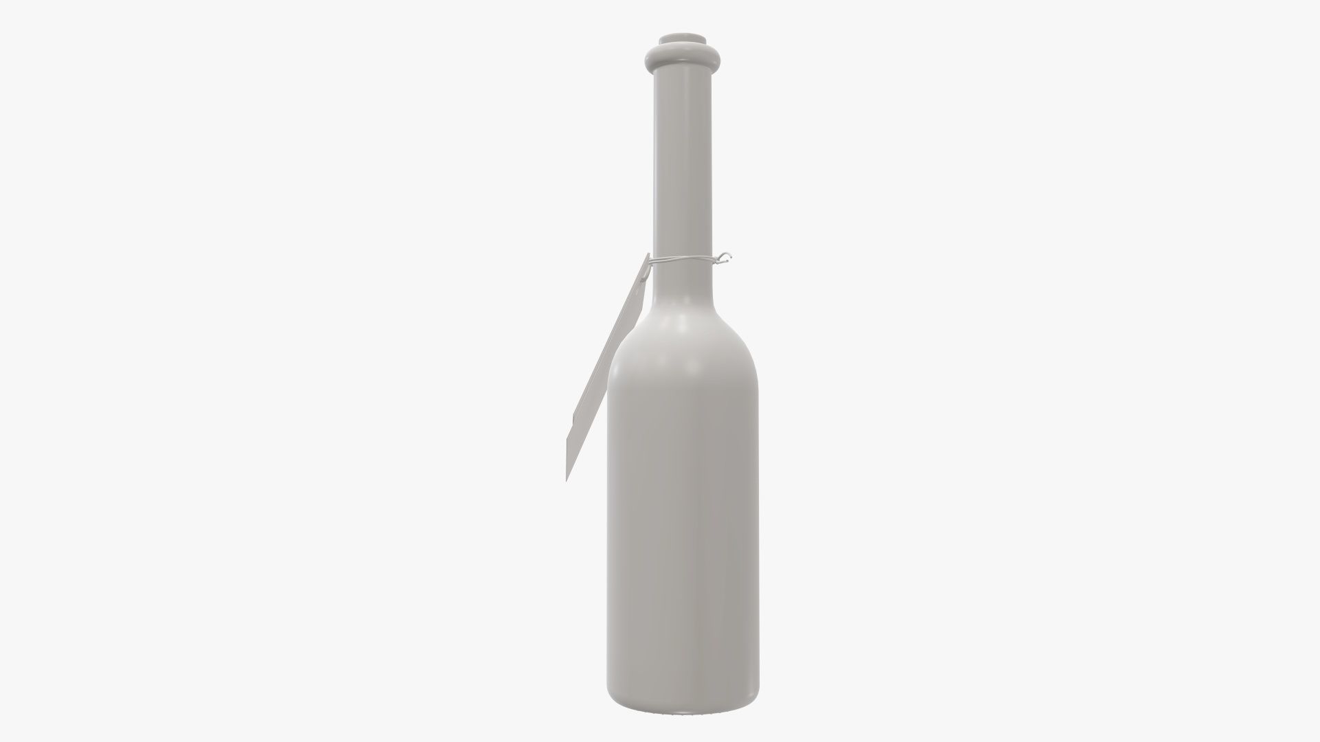 Liquor bottle 10 cl 3D model_9