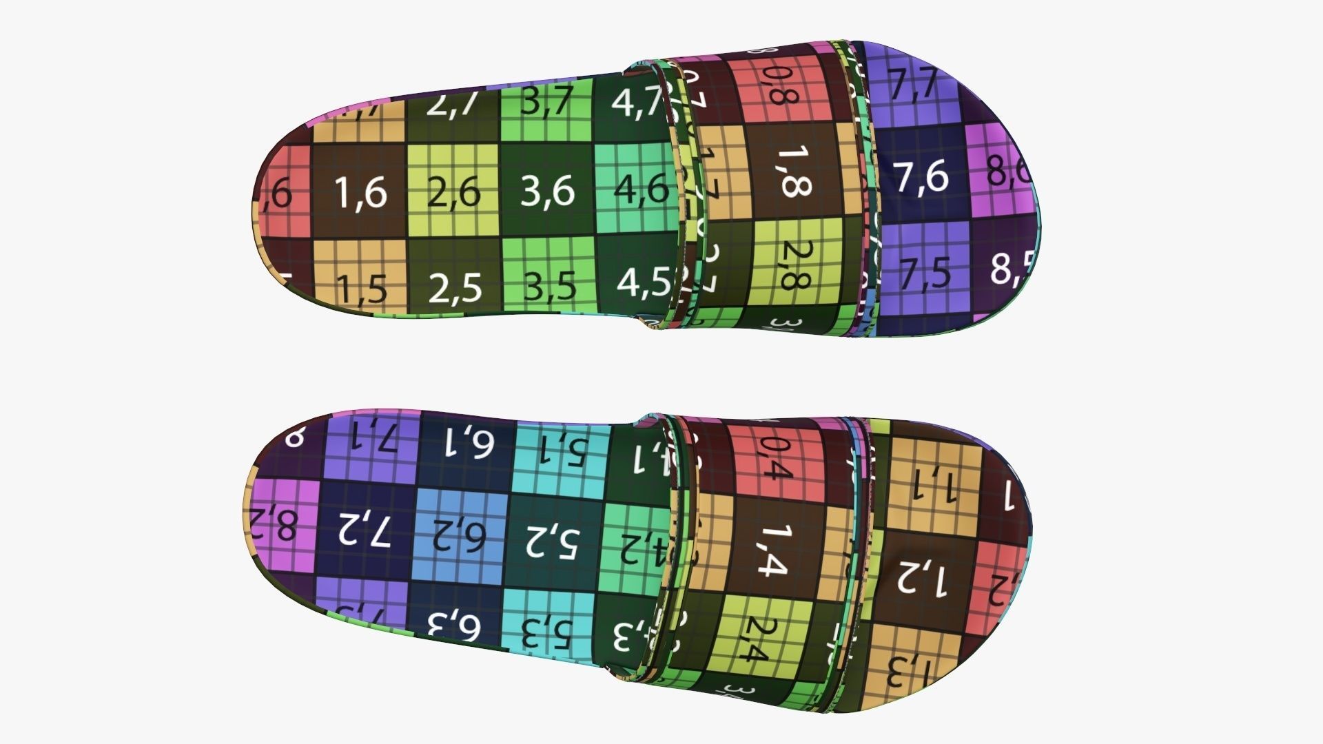 Men slides footwear sandals 03 3D model_18