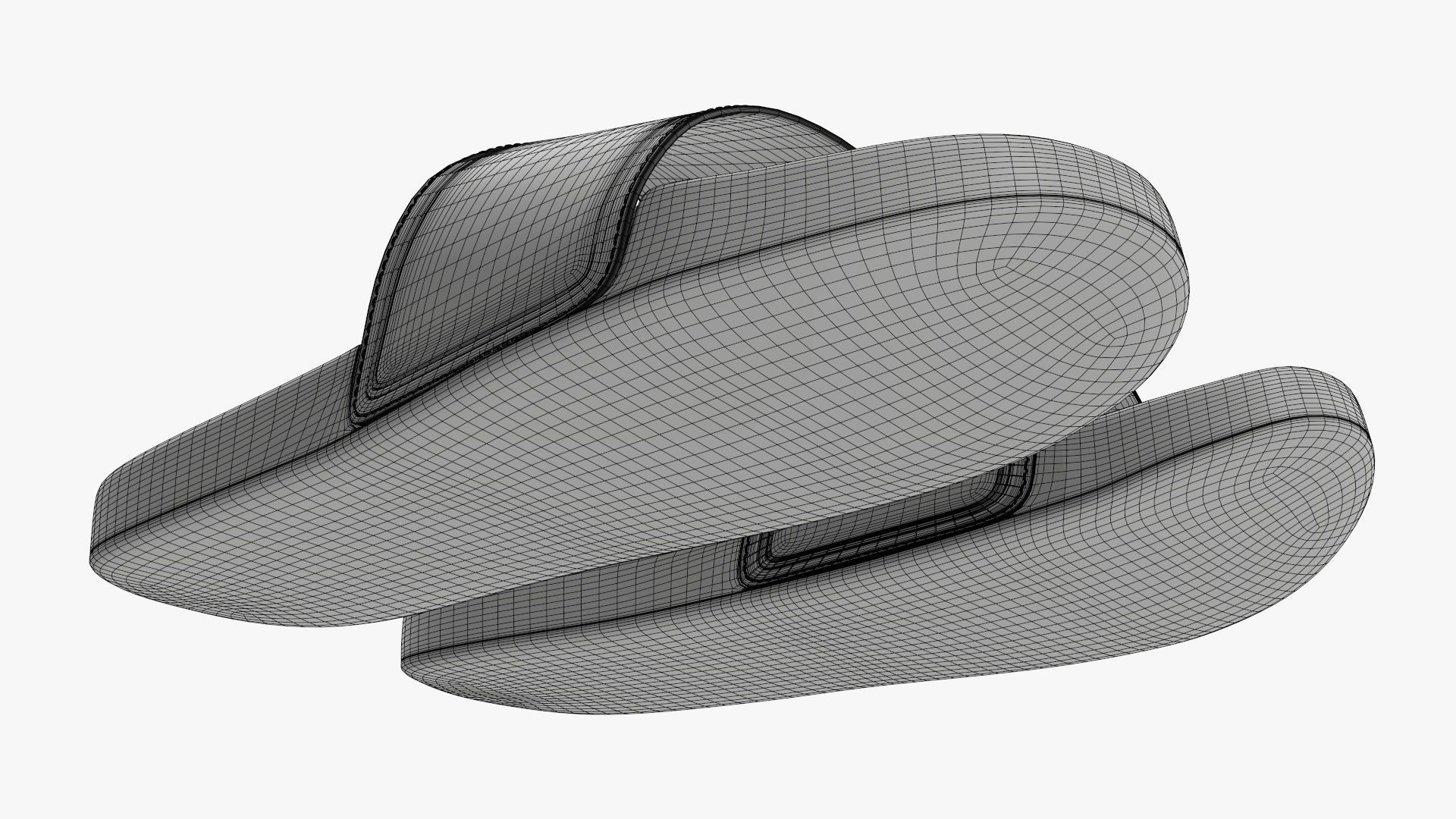 Men slides footwear sandals 03 3D model_15