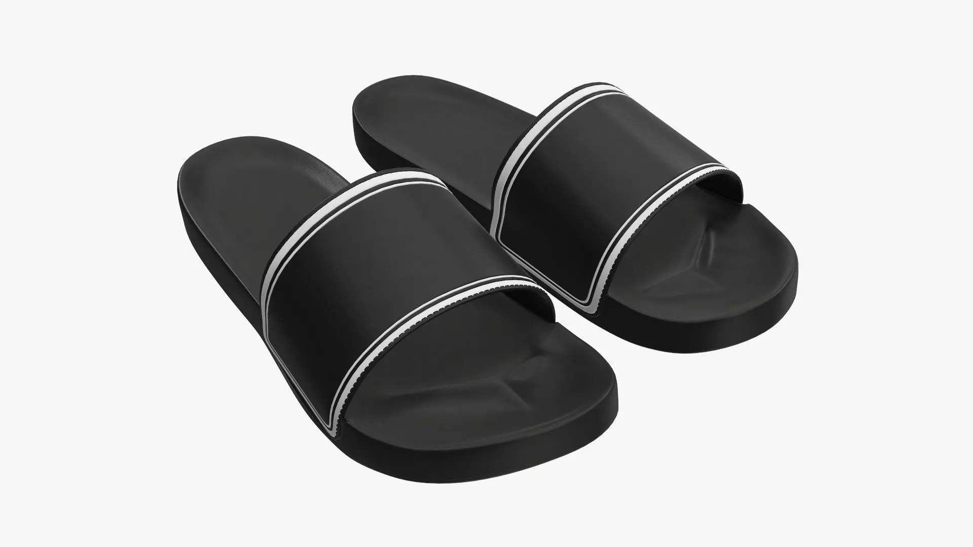 Men slides footwear sandals 03 3D model_0