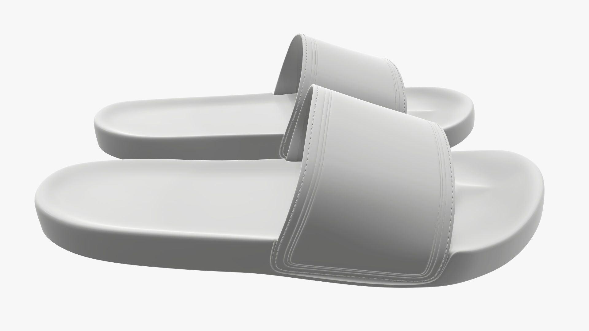 Men slides footwear sandals 03 3D model_7