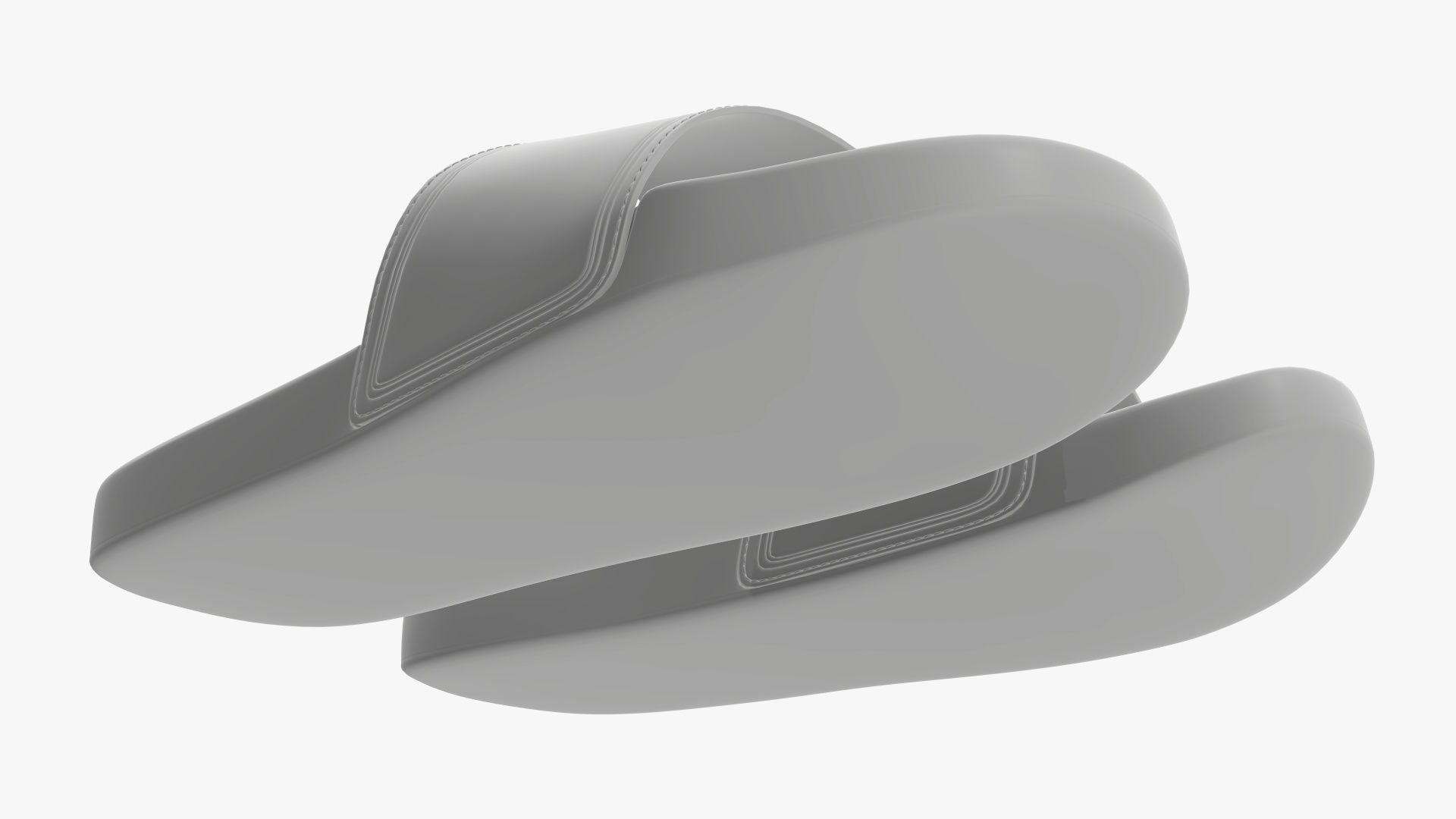 Men slides footwear sandals 03 3D model_10